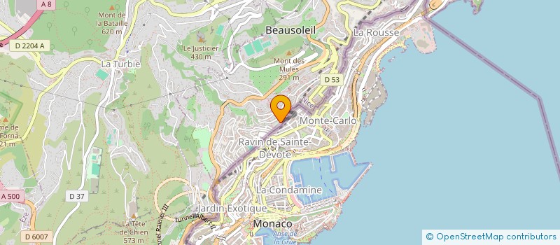 localisation de l'entreprise ATS FRATECH à BEAUSOLEIL