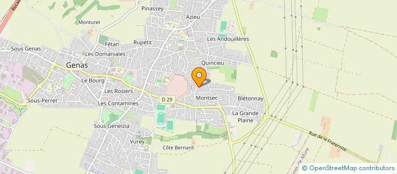 localisation de l'entreprise ATS IMMO à GENAS