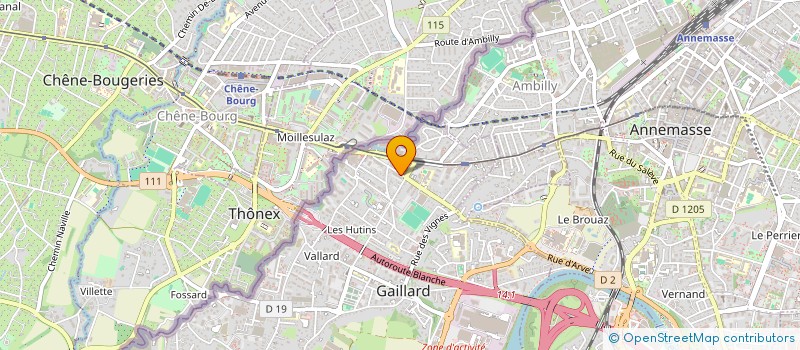 localisation de l'entreprise ATS IMMOBILIER  GAILLARD