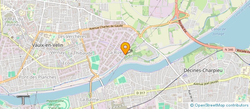 localisation de l'entreprise ATS NEGOCE à VAULX-EN-VELIN