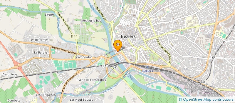 localisation de l'entreprise ATS SERVICES à BEZIERS