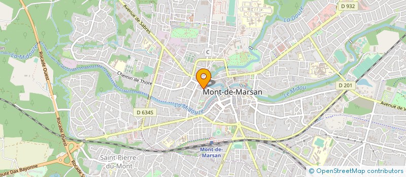 localisation de l'entreprise ATS40 à MONT-DE-MARSAN