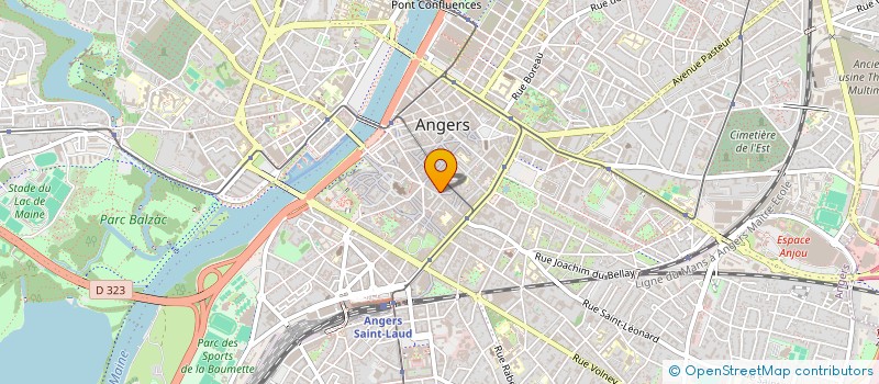 localisation de l'entreprise ATS49  ANGERS