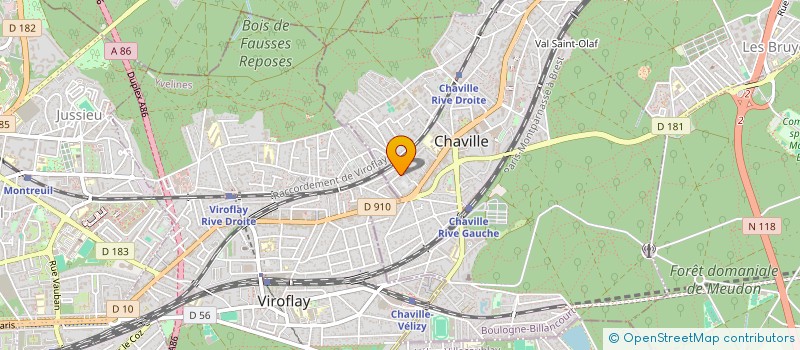 localisation de l'entreprise ATSAT à CHAVILLE