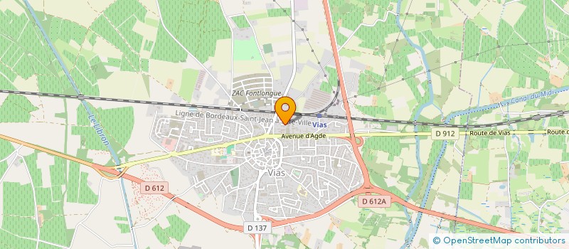 localisation de l'entreprise ATSE à VIAS