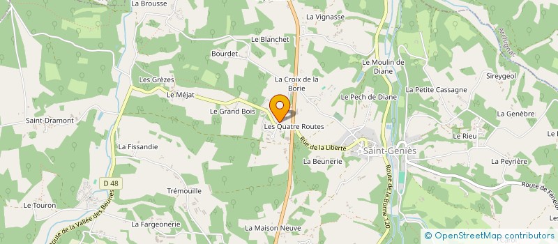 localisation de l'entreprise ATSE BORDES à SAINT-GENIES