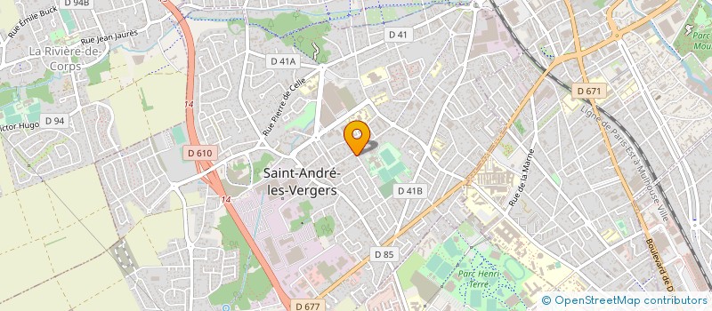 localisation de l'entreprise ATSE INGENIERIE à SAINT-ANDRE-LES-VERGERS