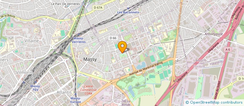 localisation de l'entreprise ATSE TRANSPORT à MASSY