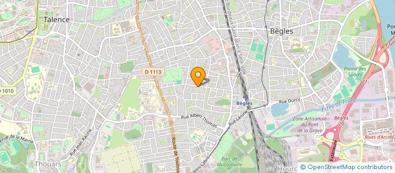 localisation de l'entreprise ATSEDENA à BEGLES