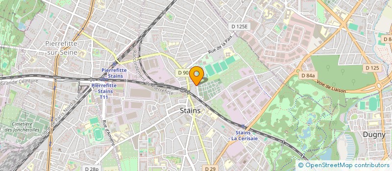 localisation de l'entreprise ATSER  STAINS