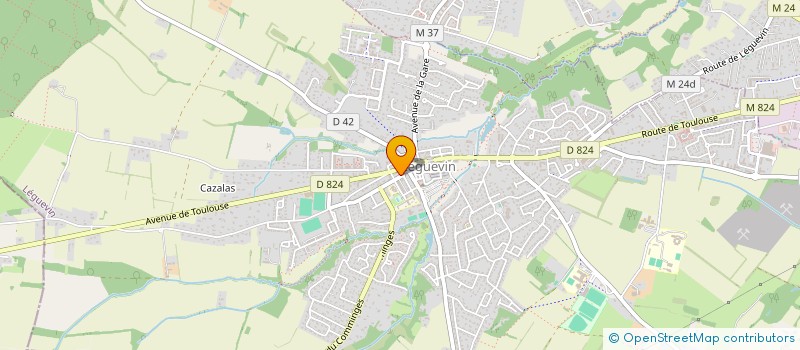 localisation de l'entreprise ATSIMO  LEGUEVIN