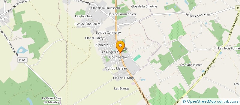 localisation de l'entreprise ATSN  CORMERAY