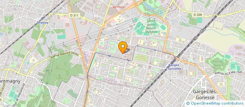 localisation de l'entreprise ATSOM ASSURANCES  SARCELLES