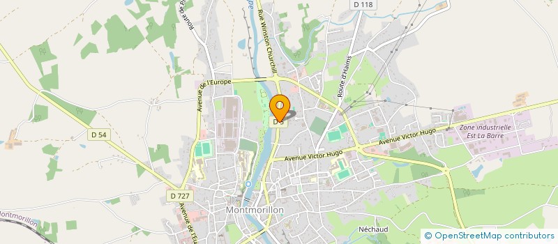 localisation de l'entreprise ATSU 86  MONTMORILLON