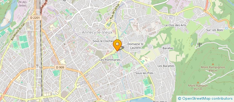localisation de l'entreprise ATTACHE à ANNECY