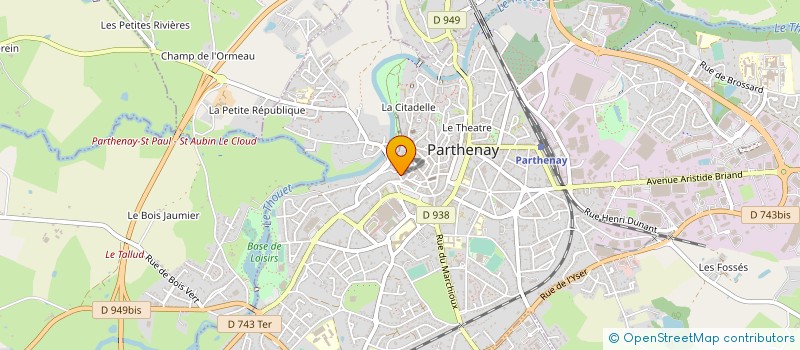 localisation de l'entreprise ATTACK WOLF SECURITE  PARTHENAY