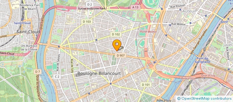 localisation de l'entreprise ATTAMAD à BOULOGNE-BILLANCOURT