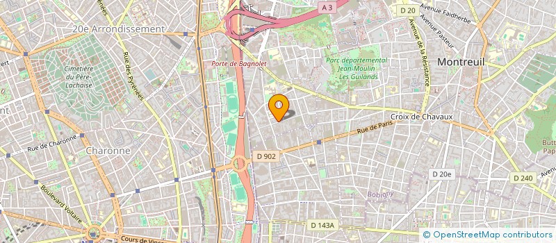localisation de l'entreprise ATTAPRO BATI à BAGNOLET