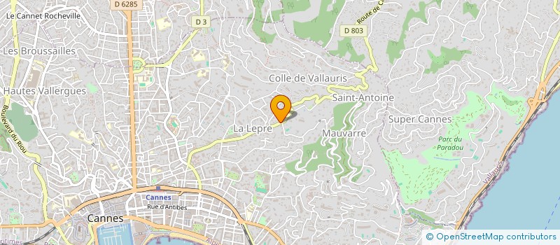 localisation de l'entreprise ATTARINE TRADING à CANNES