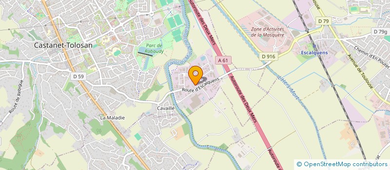 localisation de l'entreprise ATTC à CASTANET-TOLOSAN