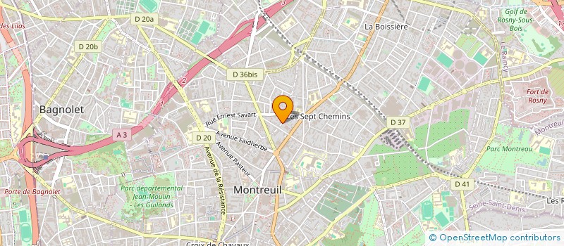 localisation de l'entreprise ATTEASE à MONTREUIL