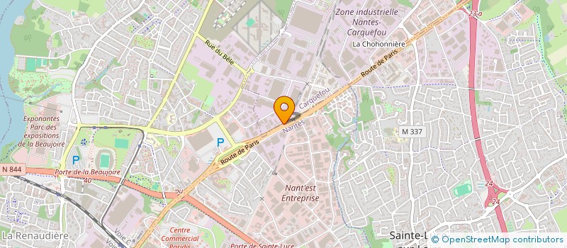 localisation de l'entreprise ATTEGIA CONSTRUCTION à CARQUEFOU