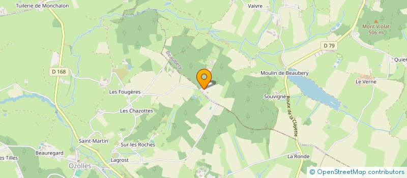 localisation de l'entreprise ATTEL'COMPET & LOISIRS  BEAUBERY