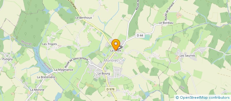 localisation de l'entreprise ATTELAGE COMPETITION BRESSE BOURGUIGNONNE  MONTRET