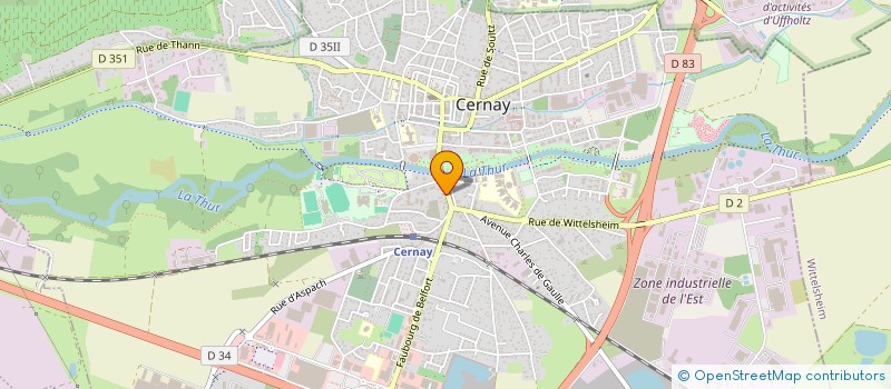 localisation de l'entreprise ATTELAGE DE PRESTIGE  CERNAY