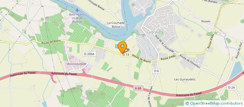 localisation de l'entreprise ATTELAGE DES RIVES DU TARN à LAGRAVE