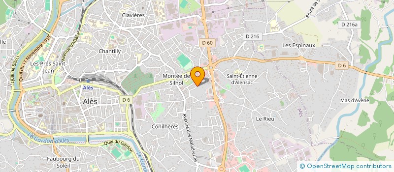 localisation de l'entreprise ATTELAGE DU CHATEAU ROUSSAN  ALES