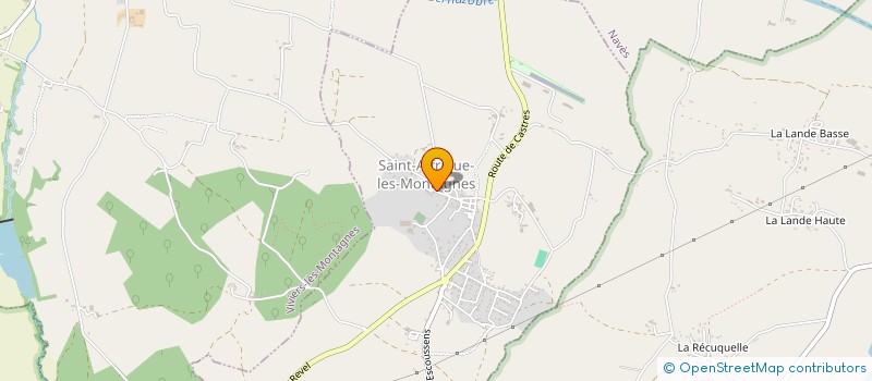 localisation de l'entreprise ATTELAGE EN MONTAGNE NOIRE  SAINT-AFFRIQUE-LES-MONTAGNES