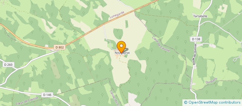 localisation de l'entreprise ATTELAGE NOUGAYRAC 46  COEUR DE CAUSSE