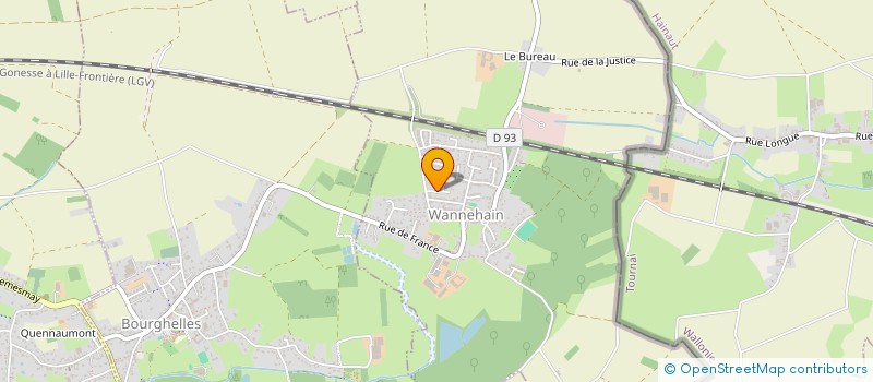 localisation de l'entreprise ATTELAGES DU GRAND COURANT  WANNEHAIN