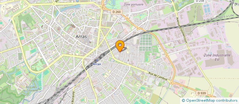localisation de l'entreprise ATTEND'RIRE à ARRAS