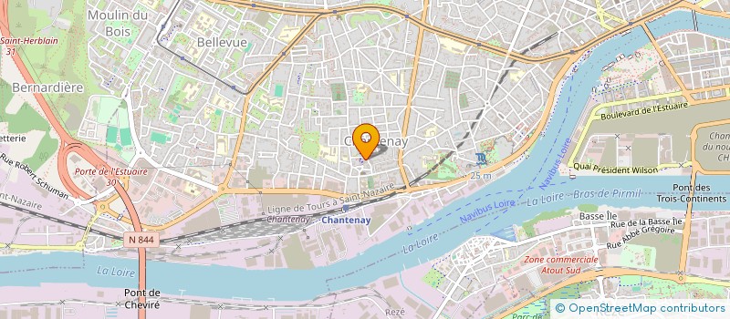 localisation de l'entreprise ATTENTION A LA MARCHE à NANTES