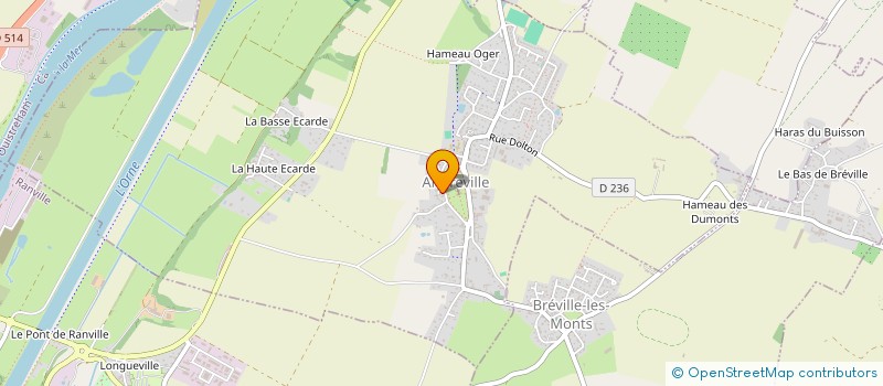 localisation de l'entreprise ATTENTION LES YEUX  AMFREVILLE