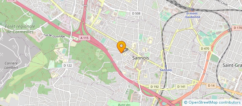 localisation de l'entreprise ATTENTION SAKE'  SANNOIS