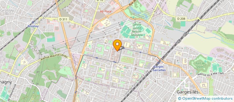 localisation de l'entreprise ATTIA FRUITS ET LEGUMES à SARCELLES