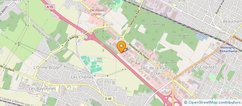 localisation de l'entreprise ATTICA  HERBLAY-SUR-SEINE