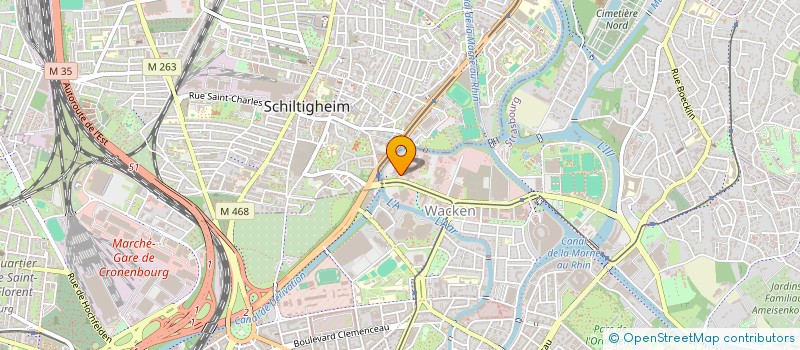 localisation de l'entreprise ATTICHES COEUR DE BOURG à STRASBOURG