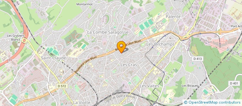 localisation de l'entreprise ATTILA  BESANCON