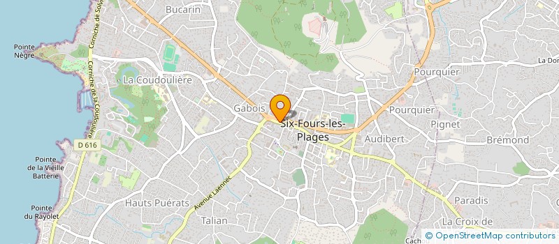 localisation de l'entreprise ATTILA à SIX-FOURS-LES-PLAGES