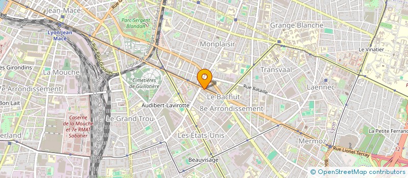 localisation de l'entreprise ATTILA à LYON