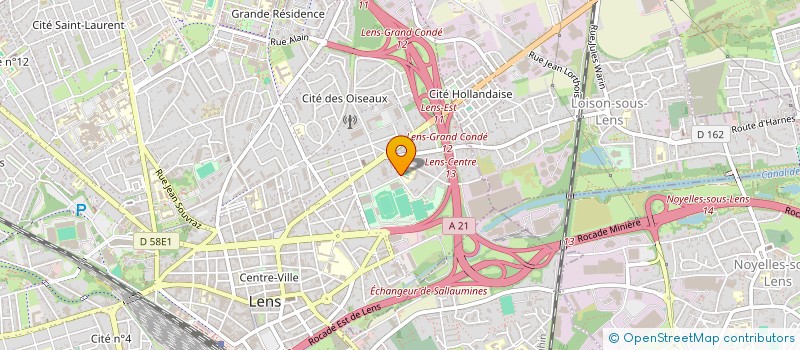 localisation de l'entreprise ATTILA  LENS