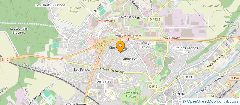 localisation de l'entreprise ATTILA à DREUX