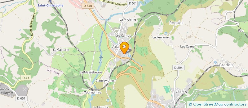 localisation de l'entreprise ATTILA GALERIE D'ART  VALADY