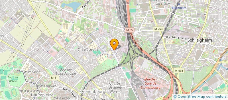 localisation de l'entreprise ATTIQUE à STRASBOURG