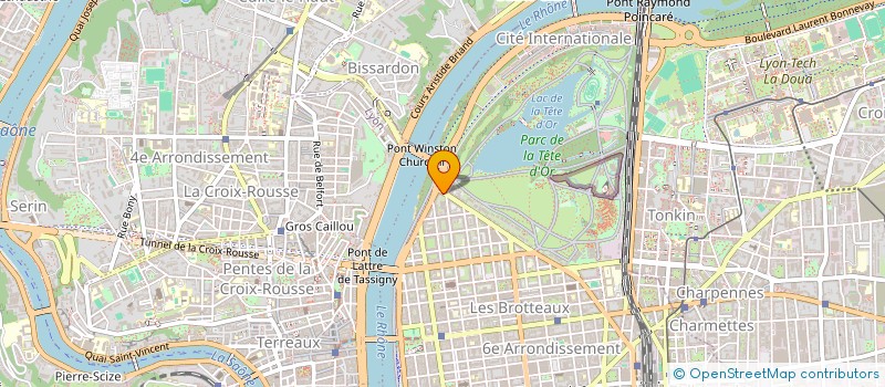 localisation de l'entreprise ATTIQUE  LYON