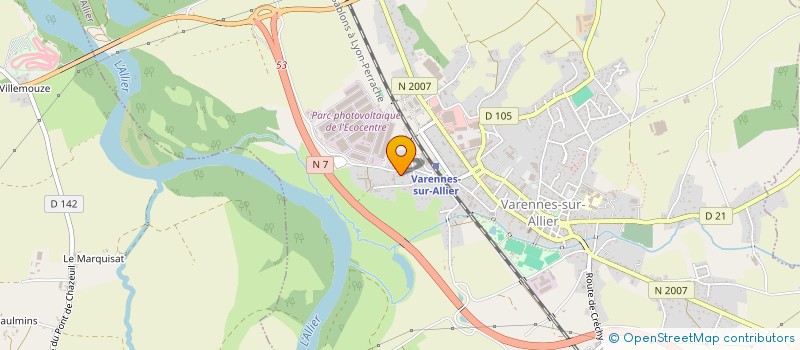localisation de l'entreprise ATTIQUE ENTREPRISE GENERALE DE BATIMENT à VARENNES-SUR-ALLIER